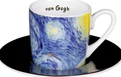 4 Espressotassen mit Künstlermotiven nach van Gogh