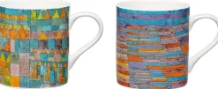 2 Kaffeebecher mit Künstlermotiven im Set nach Paul Klee