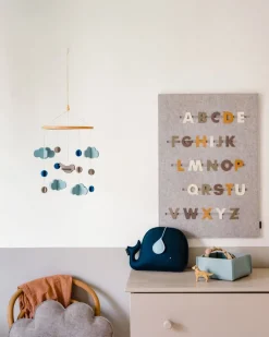 ABC-Wandbild aus Filz