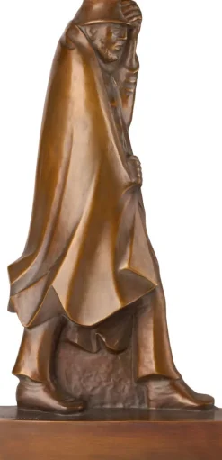 Barlach: Skulptur »Wanderer im Wind«