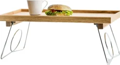 Bett-Tablett »Oak« mit einklappbaren Beinen, Eiche