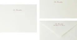 Briefpapier Miniformat, Kirschrot