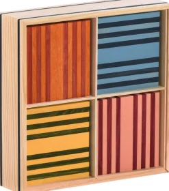 Bunte Holzbausteine 100er Kasten