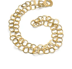 Collier »Double«, Silber vergoldet