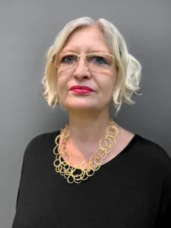 Collier »Goldring« aus vergoldetem Silber