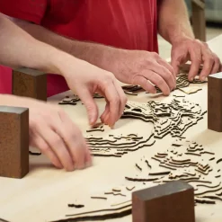 3-D Holzkarte »Hamburg«