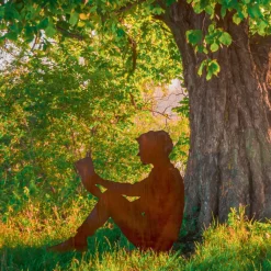 Gartenfigur Silhouette »Lesender«