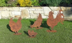 Gartenfiguren »Hühnerfamilie«
