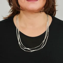 Kette »Streifen«, Silber