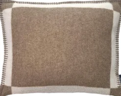 Kissenhülle Manchester, Natur-Weiß