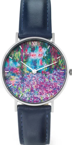 Künstler-Armbanduhr »Monet - Irisbeet in Monets Garten«
