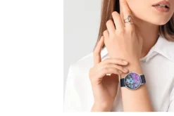 Künstler-Armbanduhr »Monet - Irisbeet in Monets Garten«