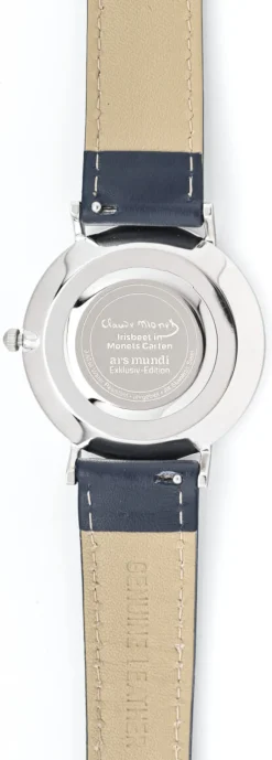 Künstler-Armbanduhr »Monet - Irisbeet in Monets Garten«