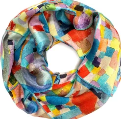 Loopschal nach Paul Klees »Südliche Gärten«