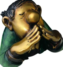 Loriot: Skulpturen »Die drei Charakterköpfe« in Bronze