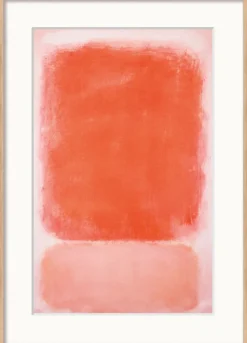 Mark Rothko: »Red and Pink on Pink«, 1953 Holz hell gerahmt