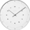 »Max Bill« Funk-Wanduhr mit Zahlen-Zifferblatt von Junghans
