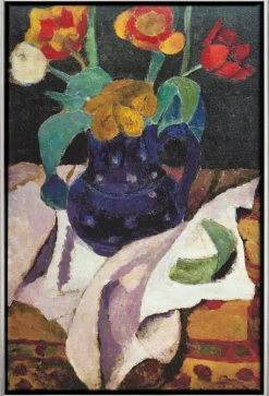 Modersohn-Becker, Paula: »Stillleben mit Tulpen in blauem Topf«