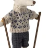 Papa Wintermaus mit Skiset