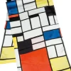 Piet Mondrian: Seidenschal »Komposition mit Rot, Gelb, Blau und Schwarz«