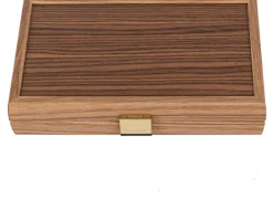 Pocket-Backgammon aus Nussbaum