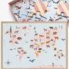 Puzzle »Tierweltkarte«