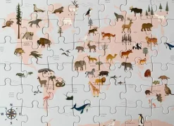 Puzzle »Tierweltkarte«