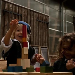 Regenbogen Holzbausteine - 63 Stück