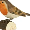 Rotkehlchen aus Holz
