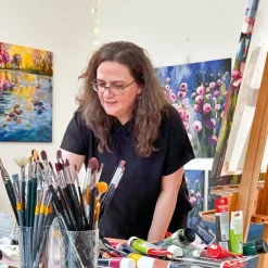 Sandra Gebhardt-Höpfner »MY POPPIES 1«, 2024 serielles Unikat, gerahmt