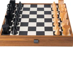Schachspiel »Bauhaus Schwarz & Weiß« mit Schachfiguren