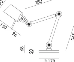 Schreibtischlampe »Bolt«