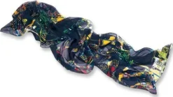 Seidenschal »Dunkelbunt«, nach Friedensreich Hundertwasser