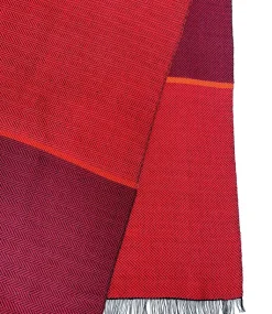 Seidenschal Fischgrat »Rot«