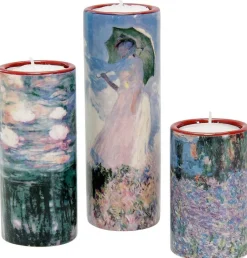 Teelicht-Set nach Claude Monet