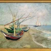 van Gogh, Vincent :»Fischerboote am Strand von Les Saintes-Marie-de-la-Mer«