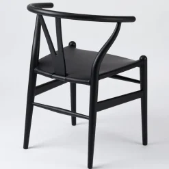 ZEIT Sonderedition »CH24«, Wishbone Chair aus Buche und Leder